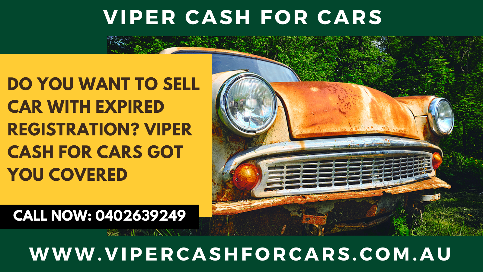 Do You Want To Sell Car With Expired Registration? Viper Cash For Cars Got You Covered